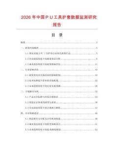 2026年中國ＰＵ工具護(hù)套數(shù)據(jù)監(jiān)測研究報(bào)告