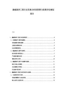 挪威海洋工程行業(yè)發(fā)展分析投資潛力政策評估規(guī)劃報告