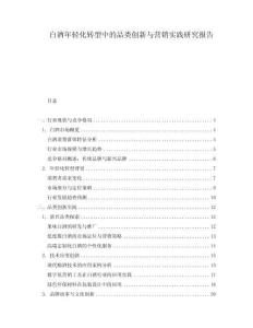 白酒年輕化轉型中的品類創新與營銷實踐研究報告