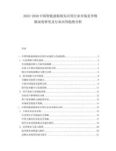 2025-2030中國智能虛擬現實應用行業市場競爭情報深度研究及行業應用趨勢分析