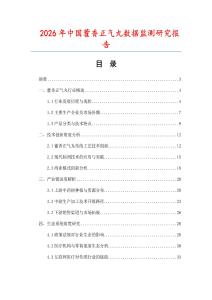 2026年中國藿香正氣丸數(shù)據(jù)監(jiān)測研究報告