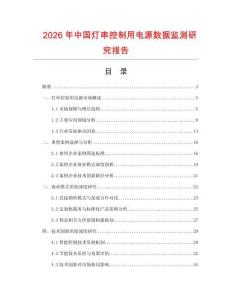 2026年中國(guó)燈串控制用電源數(shù)據(jù)監(jiān)測(cè)研究報(bào)告