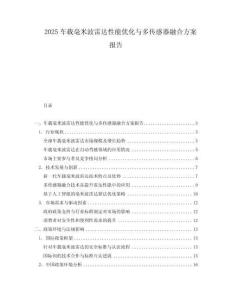 2025車載毫米波雷達性能優化與多傳感器融合方案報告