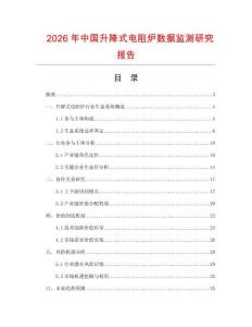 2026年中國(guó)升降式電阻爐數(shù)據(jù)監(jiān)測(cè)研究報(bào)告