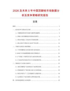 2026及未來5年中國頂腳線市場數據分析及競爭策略研究報告