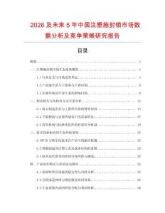 2026及未來5年中國注塑施封鎖市場數(shù)據(jù)分析及競爭策略研究報(bào)告