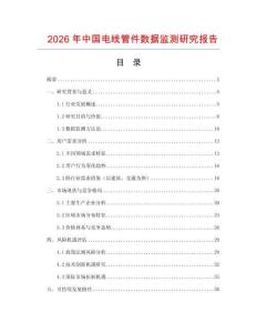 2026年中國電線管件數據監測研究報告