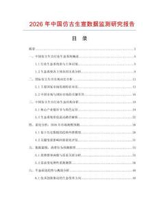 2026年中國仿古生宣數(shù)據(jù)監(jiān)測研究報告