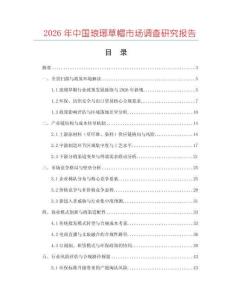 2026年中國(guó)瑯琊草帽市場(chǎng)調(diào)查研究報(bào)告