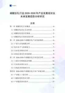 硝酸釤釓行業(yè)2026-2030年產(chǎn)業(yè)發(fā)展現(xiàn)狀及未來發(fā)展趨勢分析研究