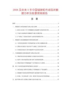 2026及未來5年中國錨鏈輪市場現(xiàn)狀數(shù)據(jù)分析及前景預(yù)測報(bào)告