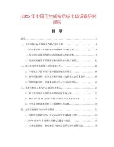 2026年中國衛(wèi)生間指示標(biāo)市場調(diào)查研究報告