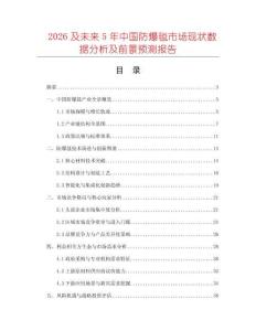 2026及未來5年中國防爆毯市場現狀數據分析及前景預測報告