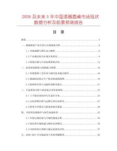 2026及未來5年中國漆器圓桌市場現狀數據分析及前景預測報告