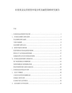 社?；疬\營投資環(huán)境分析及融資策略研究報告