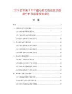 2026及未來(lái)5年中國(guó)小剪刀市場(chǎng)現(xiàn)狀數(shù)據(jù)分析及前景預(yù)測(cè)報(bào)告