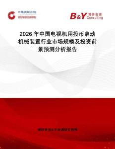 2026年中國電視機用投幣啟動機械裝置行業市場規模及投資前景預測分析報告