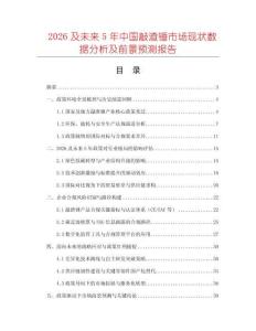 2026及未來5年中國敲渣錘市場現(xiàn)狀數(shù)據(jù)分析及前景預(yù)測報告