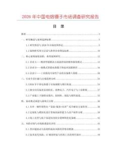 2026年中國(guó)電烙鑷子市場(chǎng)調(diào)查研究報(bào)告
