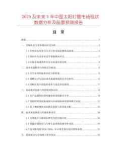 2026及未來5年中國太陽燈管市場現(xiàn)狀數(shù)據(jù)分析及前景預(yù)測報告