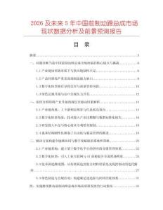2026及未來(lái)5年中國(guó)前制動(dòng)蹄總成市場(chǎng)現(xiàn)狀數(shù)據(jù)分析及前景預(yù)測(cè)報(bào)告
