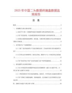 2025年中國二頭數據終端盒數據監測報告