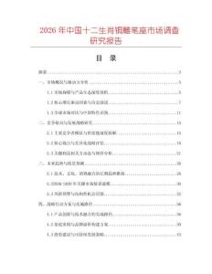 2026年中國十二生肖銅雕筆座市場調(diào)查研究報告