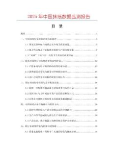 2025年中國抹紙數(shù)據(jù)監(jiān)測報告