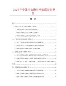 2025年中國(guó)帶頭滑行桿數(shù)據(jù)監(jiān)測(cè)報(bào)告