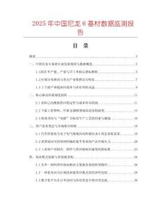 2025年中國尼龍6基材數(shù)據(jù)監(jiān)測報告