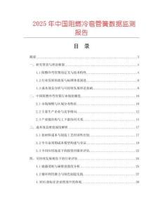 2025年中國阻燃冷彎管簧數據監測報告