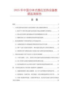2025年中國分體式感應加熱設備數據監測報告