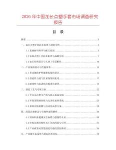 2026年中國加長點塑手套市場調查研究報告
