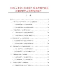 2026及未來5年中國N-甲基芐胺市場現(xiàn)狀數(shù)據(jù)分析及前景預測報告