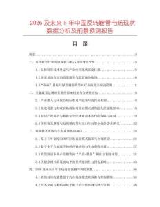 2026及未來5年中國反轉(zhuǎn)鞍管市場現(xiàn)狀數(shù)據(jù)分析及前景預(yù)測報告