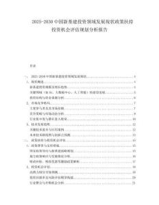 2025-2030中國(guó)新基建投資領(lǐng)域發(fā)展現(xiàn)狀政策扶持投資機(jī)會(huì)評(píng)估規(guī)劃分析報(bào)告