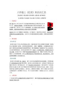 八年級(jí)上冊(cè)名著《紅巖》知識(shí)點(diǎn)匯總