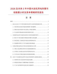 2026及未來(lái)5年中國(guó)木炭機(jī)用電熱管市場(chǎng)數(shù)據(jù)分析及競(jìng)爭(zhēng)策略研究報(bào)告