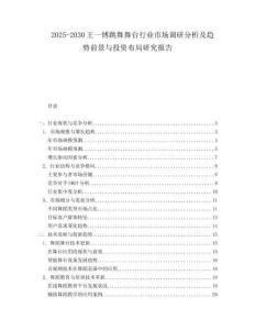 2025-2030王一博跳舞舞臺行業市場調研分析及趨勢前景與投資布局研究報告