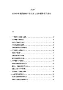 2025-2030中國保險行業(yè)產(chǎn)品創(chuàng)新與客戶服務(wù)研究報告