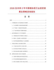 2026及未來5年中國梳妝柜行業(yè)投資前景及策略咨詢報告