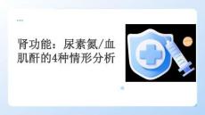 腎功能：尿素氮血肌酐的4種情形分析