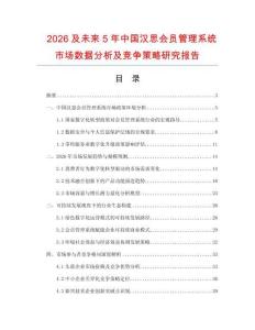 2026及未來5年中國漢思會員管理系統(tǒng)市場數(shù)據(jù)分析及競爭策略研究報告