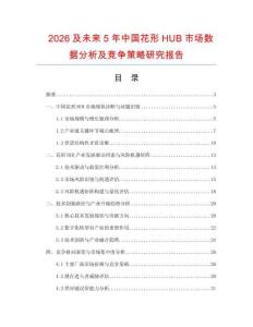 2026及未來5年中國花形HUB市場數(shù)據(jù)分析及競爭策略研究報告