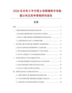 2026及未來5年中國β鈦眼鏡架市場數(shù)據(jù)分析及競爭策略研究報(bào)告