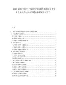 2025-2030中國電子發(fā)票應(yīng)用現(xiàn)狀全面調(diào)研及數(shù)字化管理機(jī)遇與行業(yè)發(fā)展風(fēng)險(xiǎn)規(guī)避分析報(bào)告