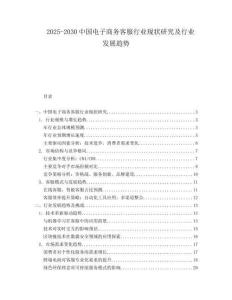 2025-2030中國電子商務客服行業現狀研究及行業發展趨勢