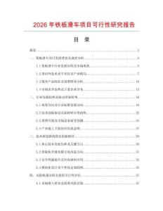 2026年鐵板滑車(chē)項(xiàng)目可行性研究報(bào)告