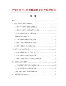 2026年PU女涼鞋項目可行性研究報告