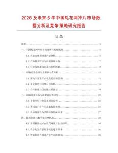 2026及未來5年中國軋花網沖片市場數據分析及競爭策略研究報告